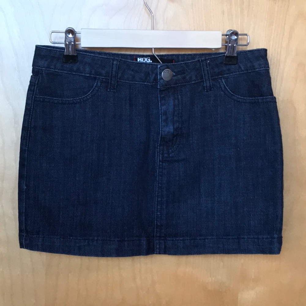 Y2K Urban Outfitters BDG Dark Jean Denim Skirt size 27